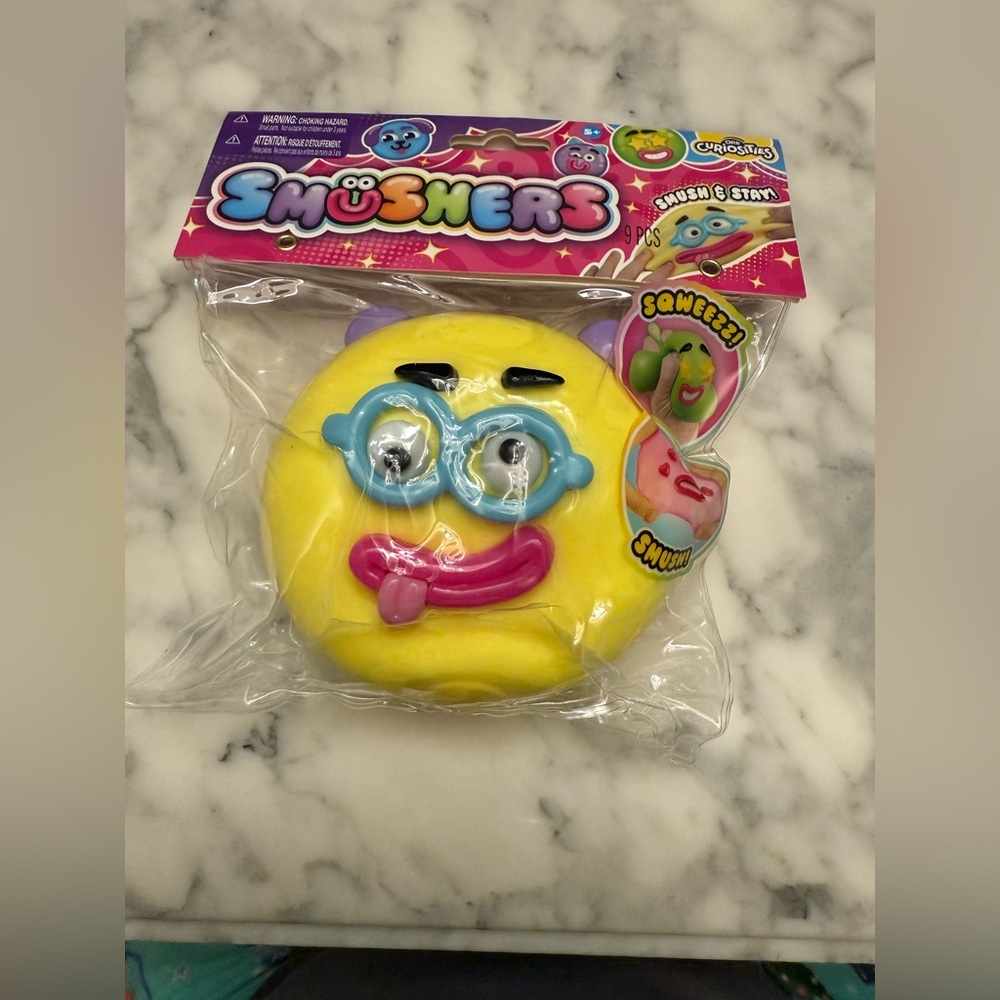 Smushers Lime Green Face-Swap Squishy Toy